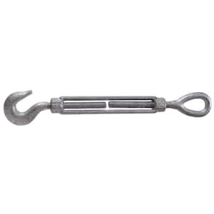 1/2-13 x 25-1/8 in. Hook and Eye Turnbuckle in Forged Steel with Hot-Dipped Galvanized (1-Pack)