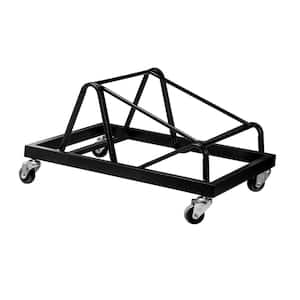 240 lb. Weight Capacity Black Steel Dolly for Compact Stack Chairs