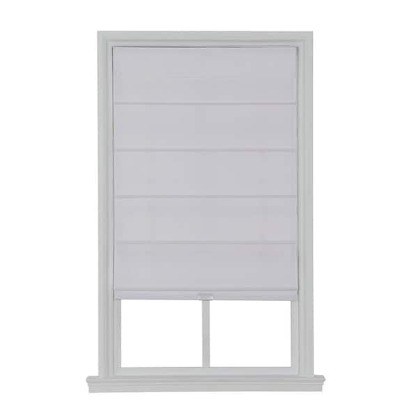 Cordless Blackout Fabric Roman Shade 23X64 White