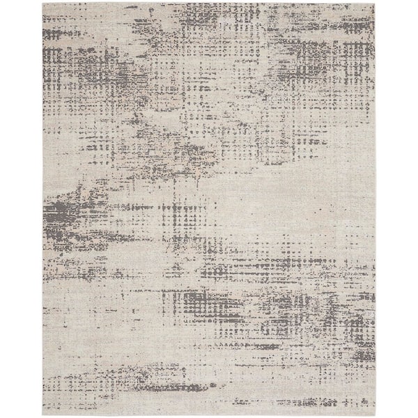 CALVIN KLEIN CK950 Rush Ivory Beige 8 ft. x 10 ft. Abstract Contemporary Area Rug