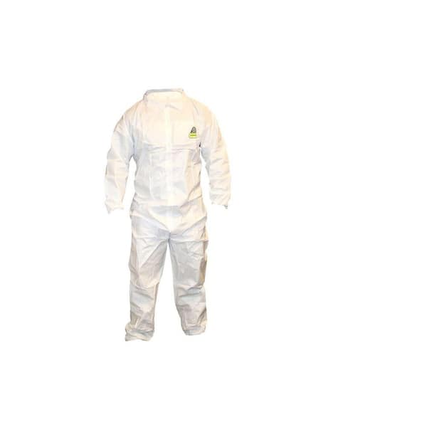 Cordova Men's Extra Large White Value Pack Defender II Microporous Coverall with Collar (3-Pack)