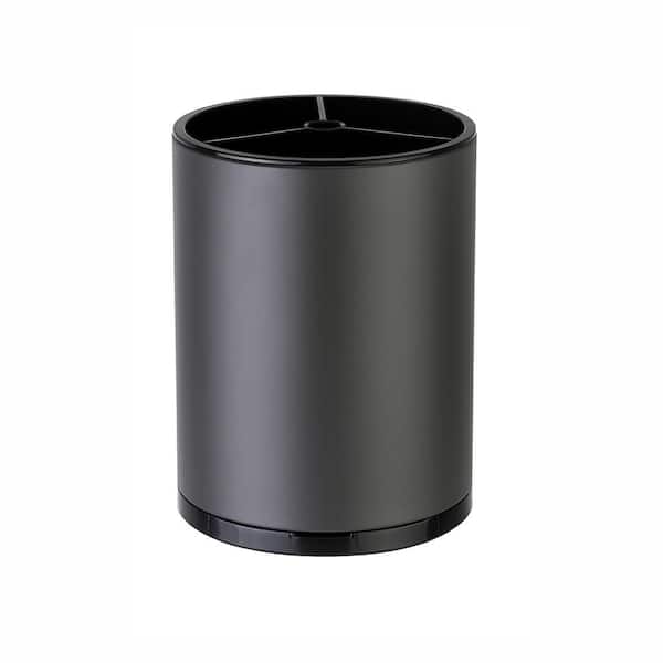 Grey Stainless Steel Utensil Holder Extra Large 360 Rotating Kitchen Counter Organizer Silverware Caddy Dishwasher Safe