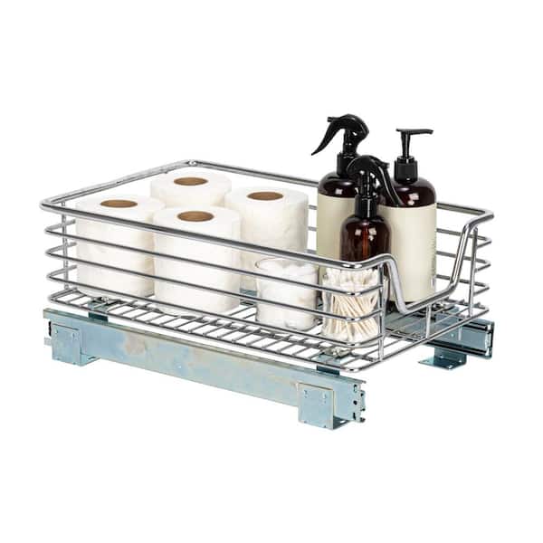 HOUSEHOLD ESSENTIALS 11.5 in. Sliding Organizer-Chrome