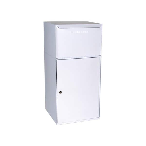 dVault Collection Vault with Front Access and Tote in White