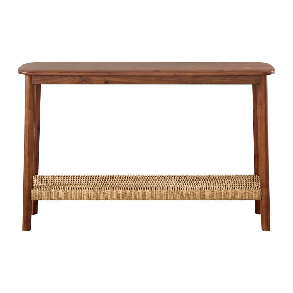 Alaterre Furniture Calais 48in. Rectangle Acacia Wood Console Table ...