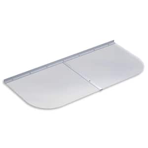 48 in. x 21 in. Elongated Clear Polycarbonate Basement Window Well Cover