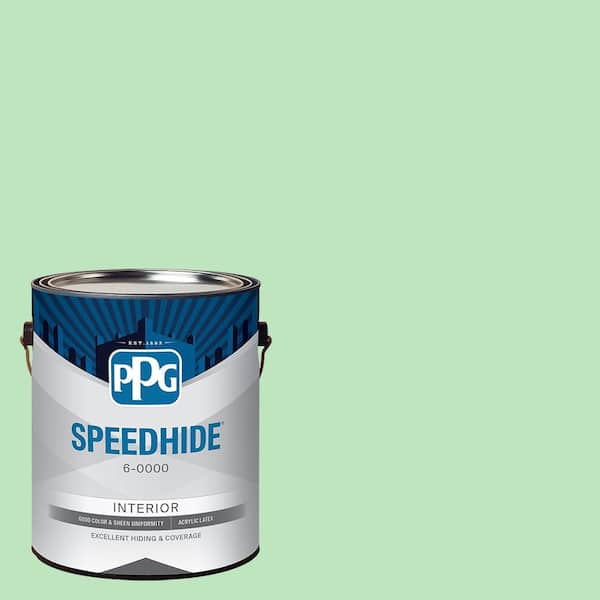 SPEEDHIDE 1 gal. PPG1225-4 Lime Sorbet Ultra Flat Interior Paint