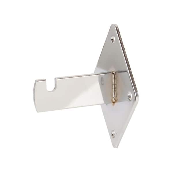 Econoco 3-3/4 in. Chrome Wall Bracket for Gridwall (Pack of 24)
