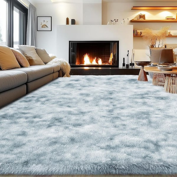 5.1 ft. x 8 ft. Gray Abstract Gradient Area Rug