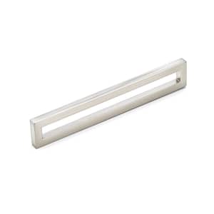 Victoria Collection 6 5/16 in. (160 mm) Brushed Nickel Modern Rectangular Cabinet Bar Pull