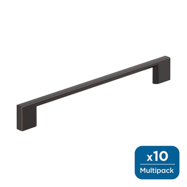 Amerock Cityscape 7-9/16 in. (192 mm) Center-to-Center Oil Rubbed Bronze Cabinet Bar Pull (10-Pack )