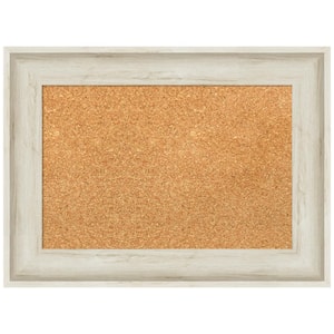 Regal Birch Cream 22.75 in. x 16.75 in. Framed Corkboard Memo Board