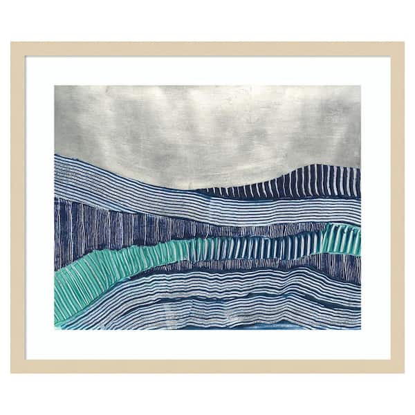 Amanti Art Cold Stream I by Vanna Lam 25 in. W x 21 in. H. Wood Framed Wall Art Print Framed in Brown