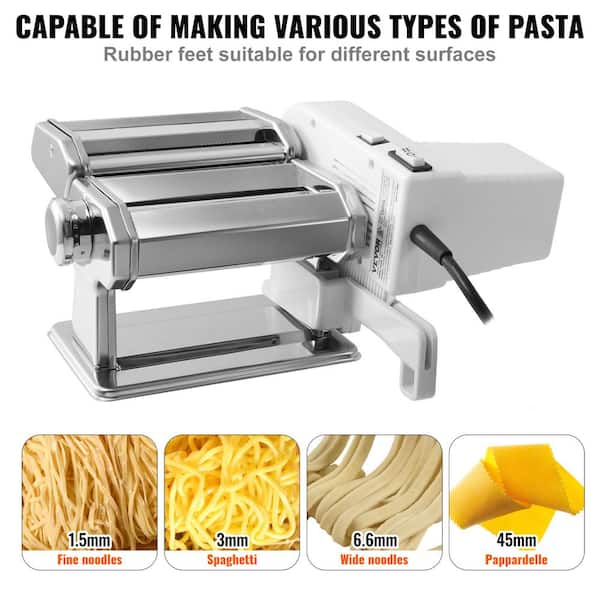 Thickness Adjustable Electric Pasta Noodle Maker Machine Dough