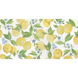 Lemons And Blossoms 20 in. x 39 in. Comfort Mat
