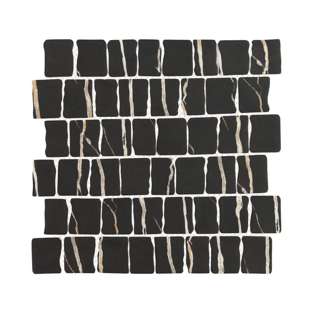 Graeco-Roman Basalt Matte Stone Look Recycled Glass Mosaic Wall Tile (4.8 sq. ft./Case) price history on PriceWatchPro