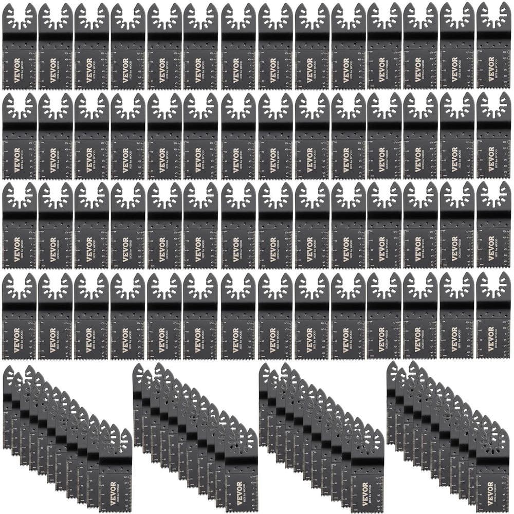 100 PCS Oscillating Saw Blades, Quick Release Multitool Blades Kit, HCS Tool Blades for Wood, Compatible with Dewalt price history on PriceWatchPro