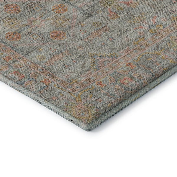 Mayfield Premium Machine Washable Abstract AMF1136 Taupe 9 ft. x 12 ft. Area Rug