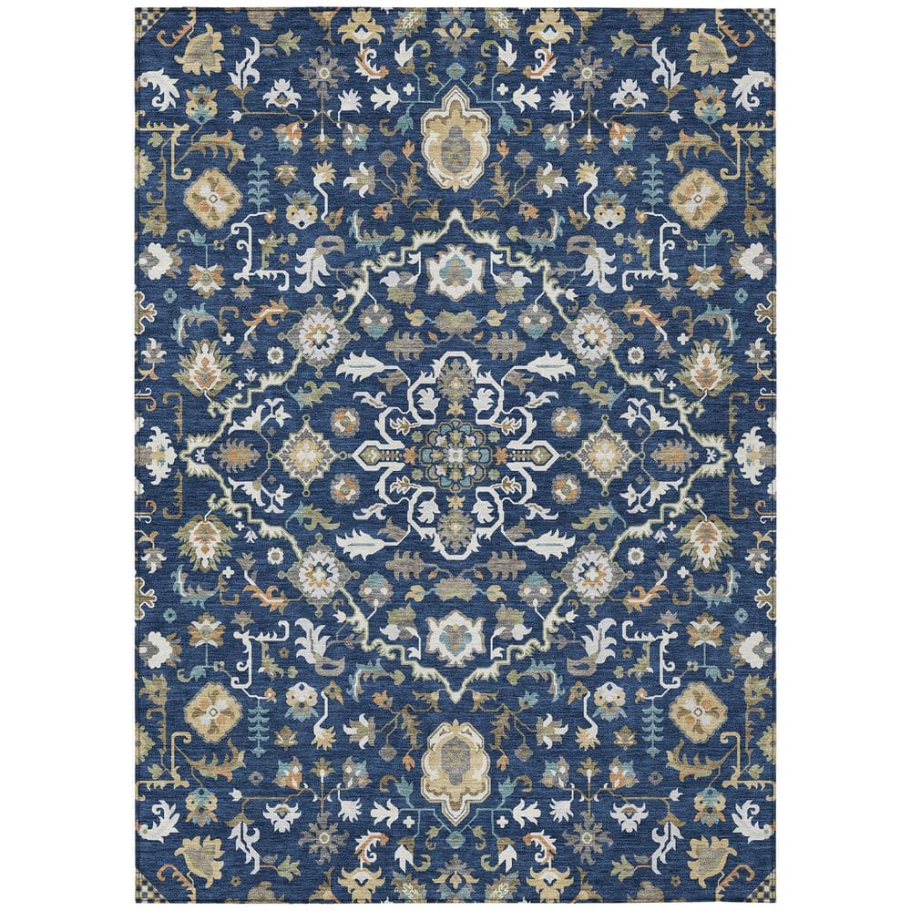 Chantille Machine Washable Indoor/Outdoor Abstract ACN3004 Navy 9 ft. x 12 ft. Area Rug price history on PriceWatchPro