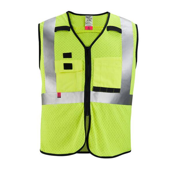 Milwaukee Arc-Rated/Flame-Resistant Small/Medium Yellow Mesh Class