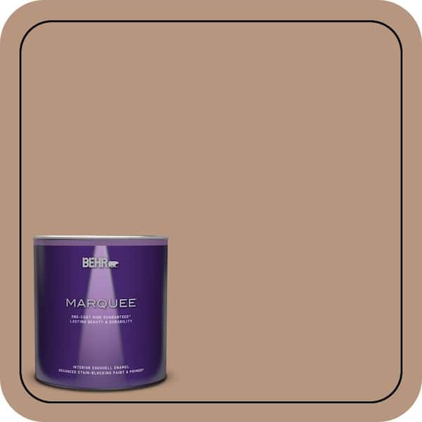 BEHR MARQUEE 1 qt. #S220-4 Potters Clay One-Coat Hide Eggshell Enamel Interior Paint & Primer