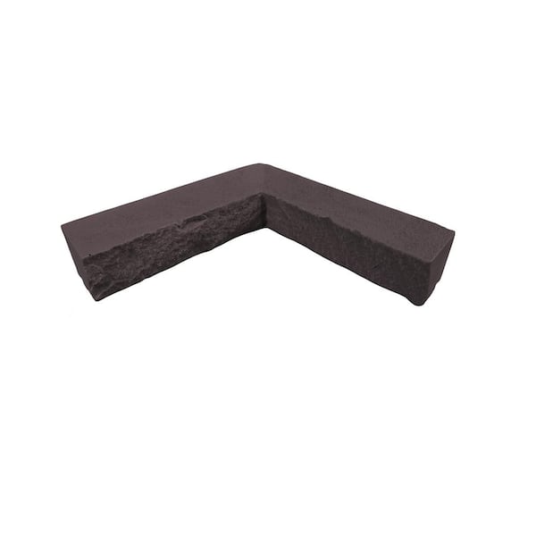 GenStone Stacked Stone 12 in. x 2 in. x 3.5 in. Coffee Faux Stone Siding Inside Corner Ledger