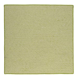 Sadie Lime 4 ft. x 4 ft. Indoor/Outdoor Patio Braided Area Rug