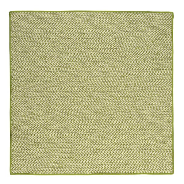 Home Decorators Collection Sadie Lime  Doormat 4 ft. x 4 ft. Indoor/Outdoor Patio Braided Area Rug
