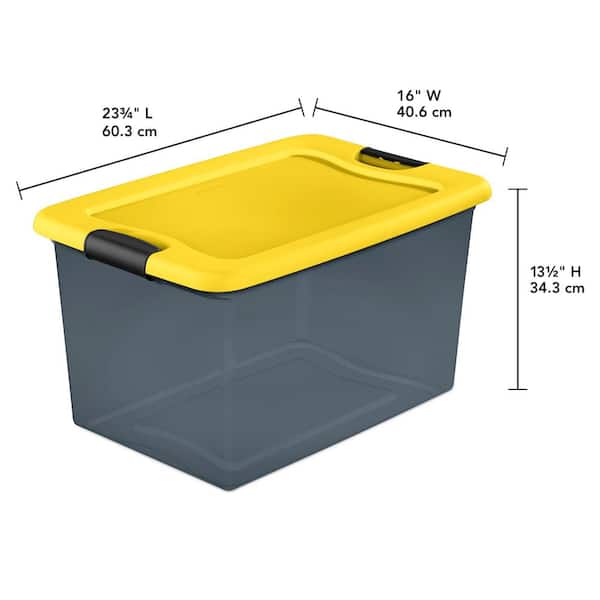  4-Tier Collapsible Storage Bins With Lids,112 Qt(28