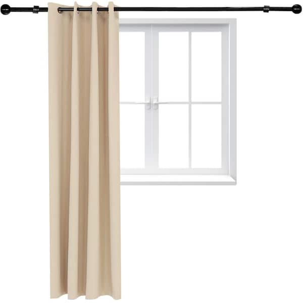 Sunnydaze Decor Indoor/Outdoor Blackout Curtain Panel with Grommet Top - 52 x 96 in (1.32 x 2.43 m) - Beige