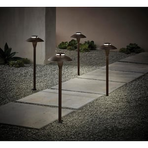Jasper Low Voltage Bronze Outdoor Landscape Path Light (4-Pack)