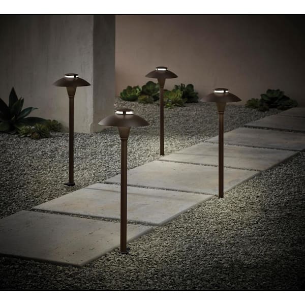 Low Voltage LED Compatible Antique Bronze Landscape Path Directional Lighting 