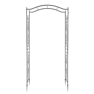 FAWEY 57 in. x 94 in. Metal Garden Arbor CY74WRDYV8 - The Home Depot