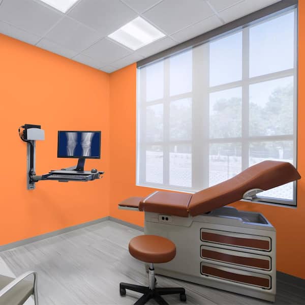 1 gal. #230B-6 Orange Burst Dead Flat Interior Paint