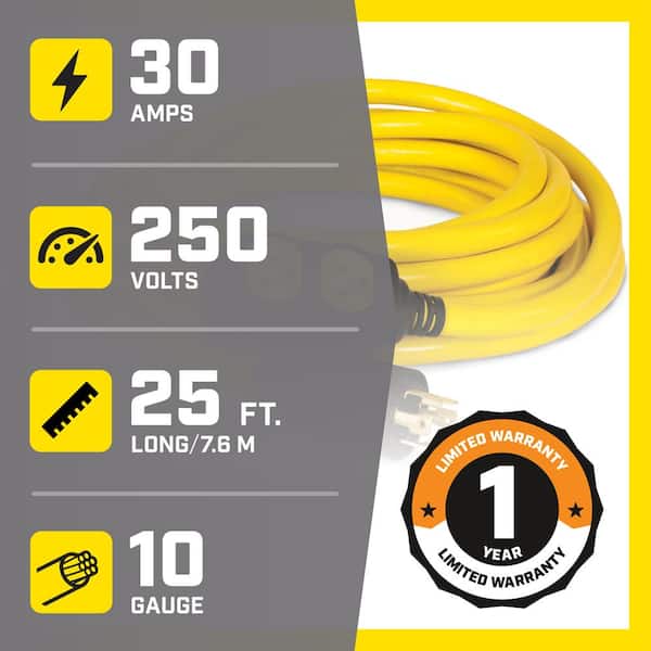 25 ft. 240-Volt Generator Power Cord