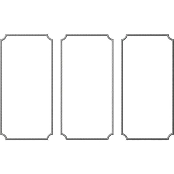 Ekena Millwork 13.35 Sq. Ft. Unfinished Polyurethane Bulwark Rope Panel Moulding Kit (Triple Panel)