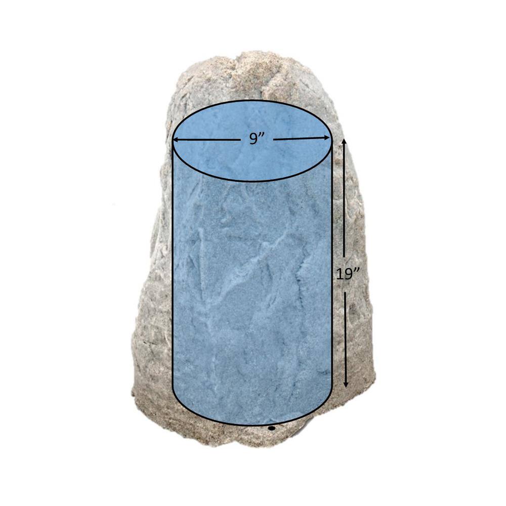 23" Riverbed Faux Stone Utility Cover