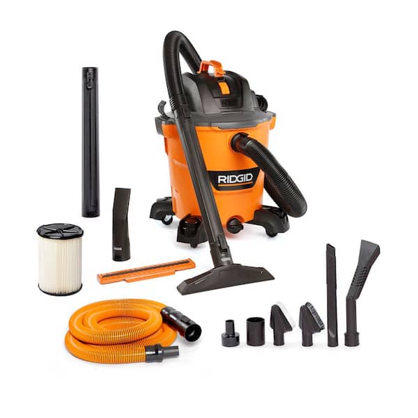 12 Gal. 5.0 Peak HP NXT Shop Vacuum HD1200 Wet Dry Vac with Filter, Hose, Wands, Accessories and Car Cleaning Kit