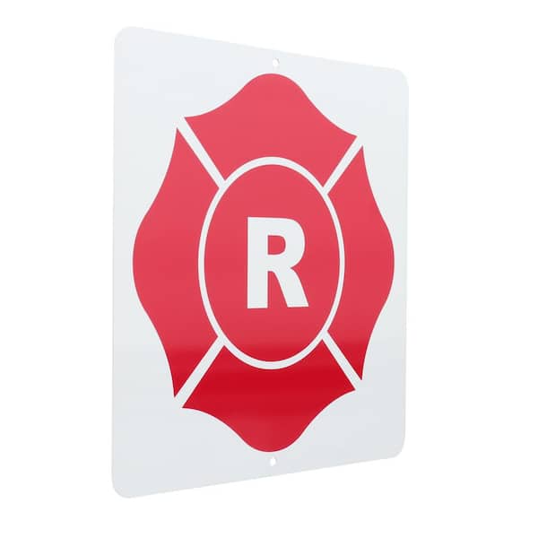 Everbilt 9 in. x 9 in. Roof Truss Aluminum R-Sign