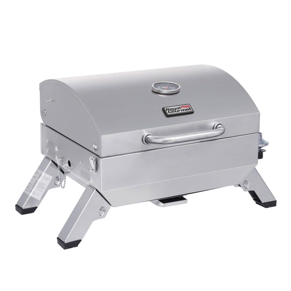Stainless Steel Portable Propane Gas Grill with Folding Legs