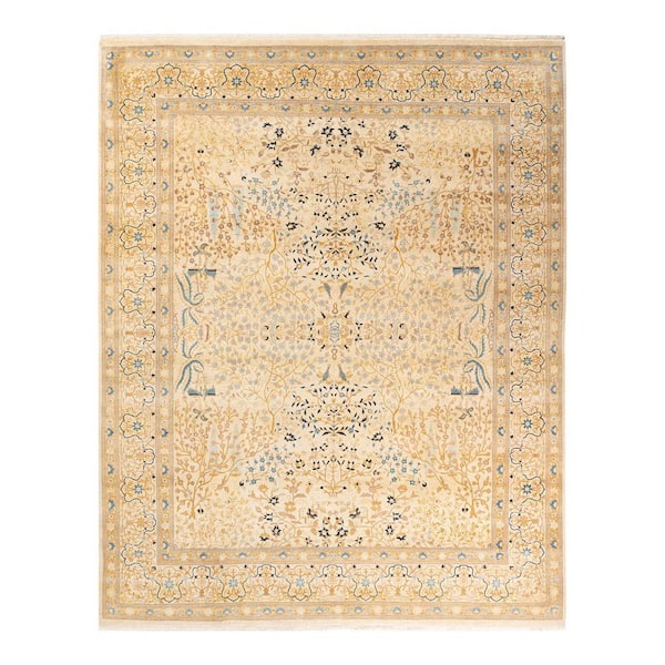 Solo Rugs Mogul One-of-a-Kind Traditional Ivory 8 ft. 3 in. x 10 ft. 2 in. Area Rug