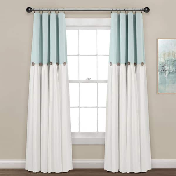 Linen Tab Top Curtain Panel with Custom Lining: Blackout, Cotton, or  Without Lining