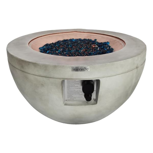 SereneLife Outdoor Propane Fire Pit Table