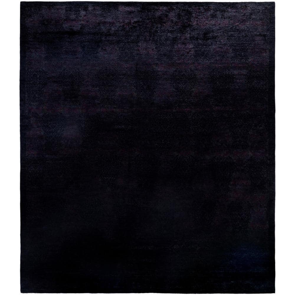 Fine Vibrance Black 10 X 14 Hand-Knotted Wool Indoor Area Rug price history on PriceWatchPro