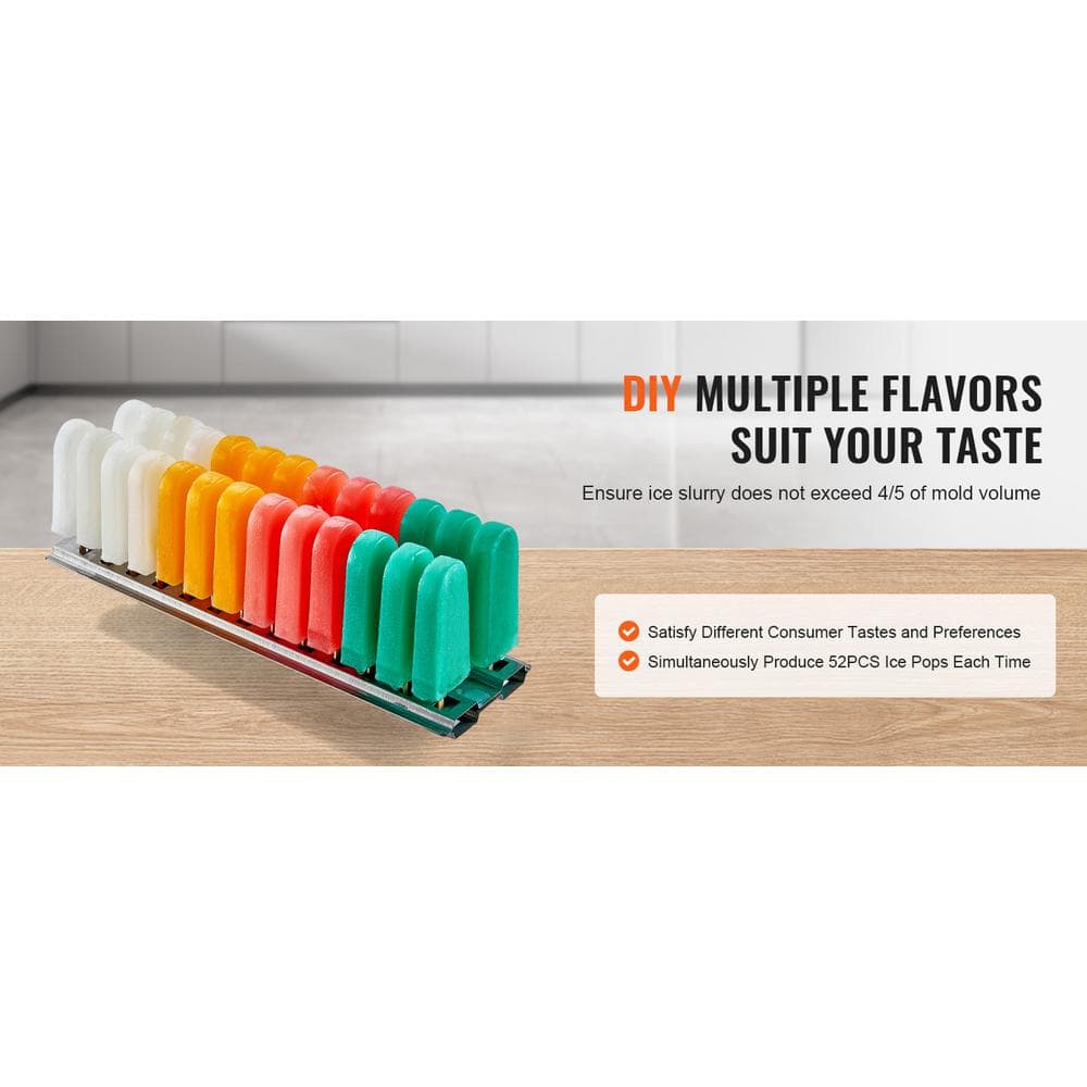 Commercial Grade Stainless Steel Ice Popsicle Machine with Hand Crank