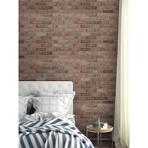 Red Noble 10.5 in. x 28 in. Textured Clay Brick Look Wall Tile (8.7 sq. ft./Case)