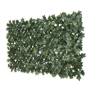 36 in. Green Artificial Ivy Leaves PVC Expandable Trellis Plants