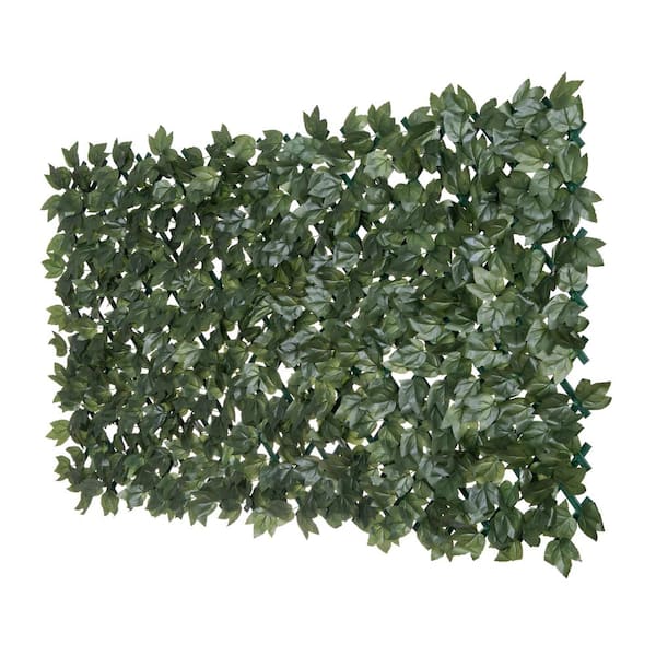 NATURAE DECOR 36 in. Green Artificial Ivy Leaves PVC Expandable Trellis Plants