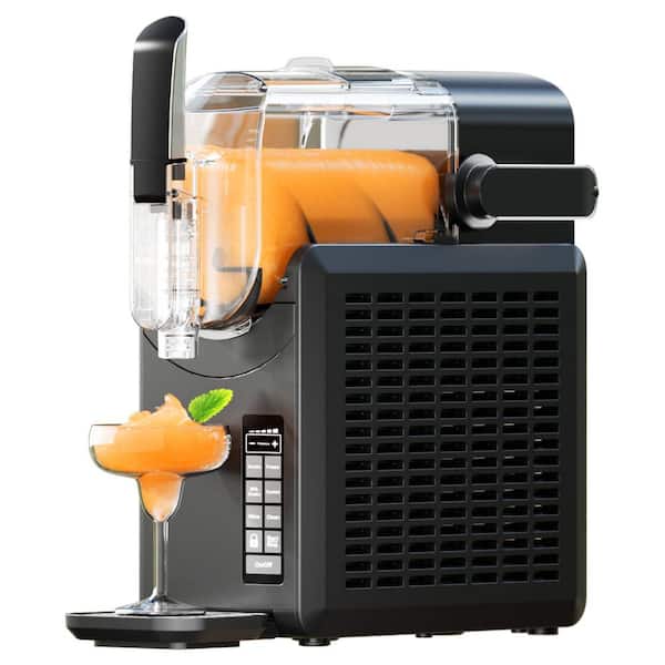 EUHOMY 88 oz. Slushie Snow Cone Machine with HyperFreeze Technology, Frozen Drink Maker, 5 Smart Modes, No Ice Needed, Black