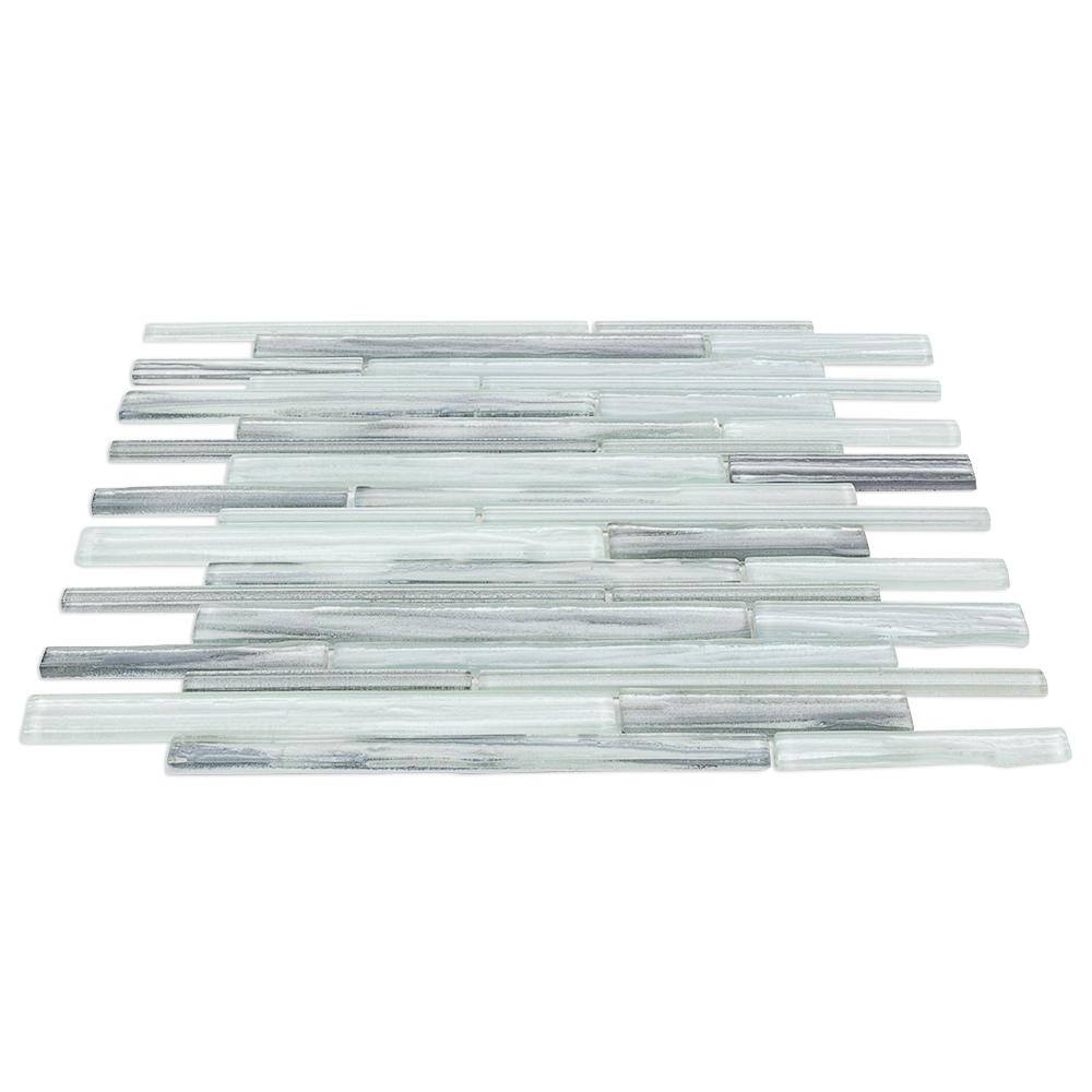 Haze 12x13 Glass Geometric Mosaic Wall Tile